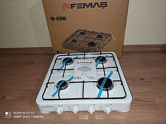 femaş 4 lü beyaz lpg ocak