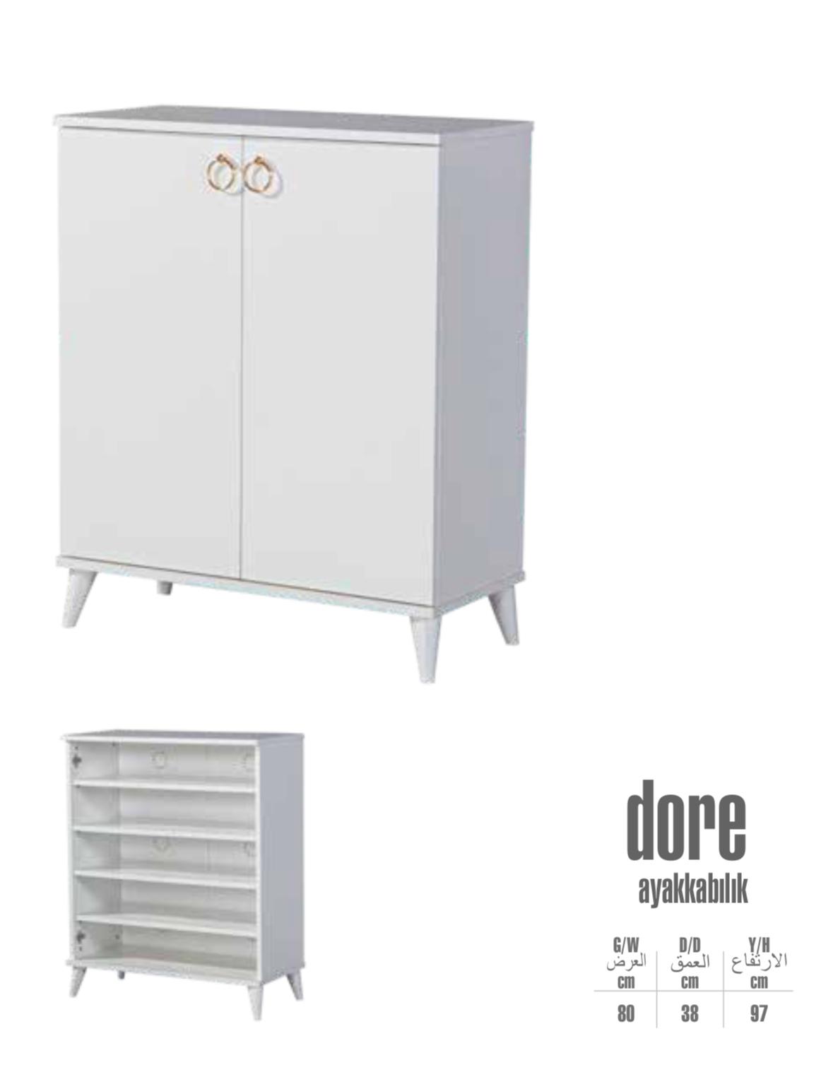 reni dore 80 cm ayakkabılık  beyaz