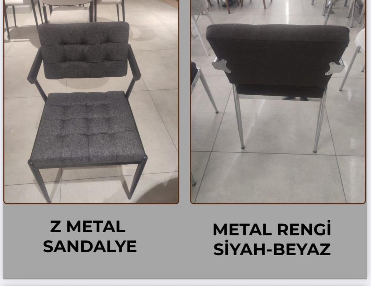 cmx z metal sandalye